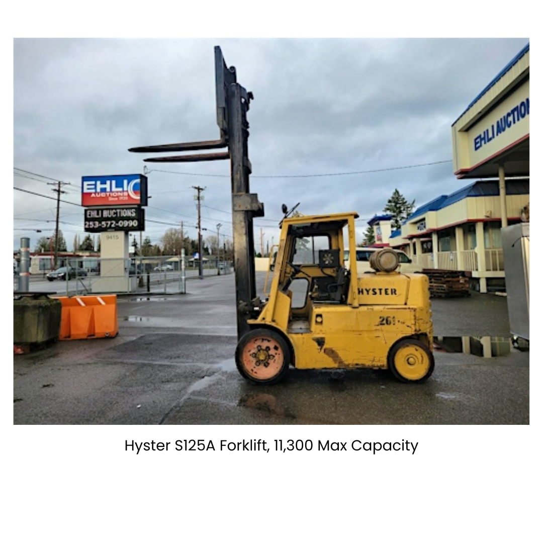 Hyster S125A Forklift, 11,300 Max Capacity
